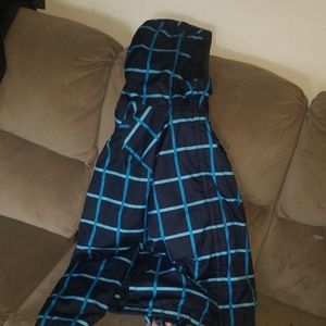 MENS XL BILLABONG BLUE PLAID BEAUTIFUL JACKET